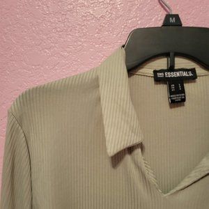 Lime Green Long Sleeves Crop Top